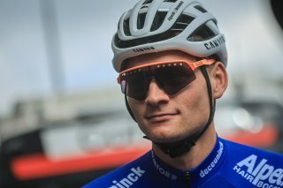 Mathieu van der Poel est en quête d'un hattrick sur le Ronde KEYSTONE/EPA/CHRISTOPHE PETIT TESSON